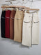 High End Knitted Button High Waist Formal Skirts